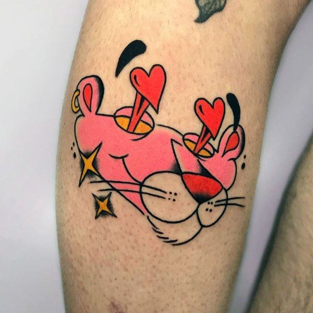 Girls Tattoos With Pink Panther