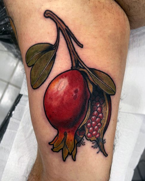 Girls Tattoos With Pomegranate