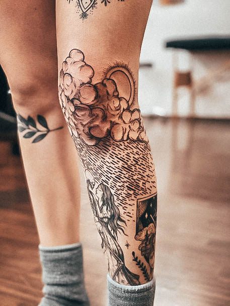 Girls Tattoos With Rain