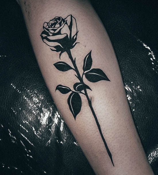 Girls Tattoos With Rose Forearm