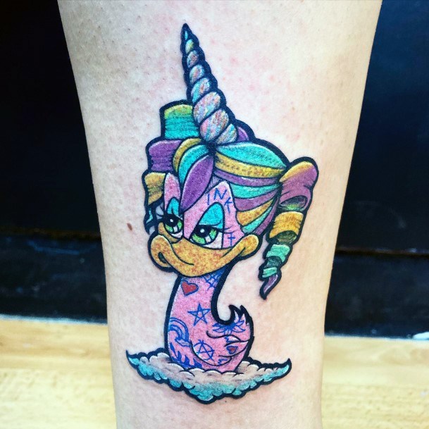 Girls Tattoos With Rubber Duck
