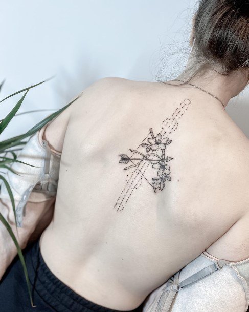 Girls Tattoos With Sagittarius Spoine