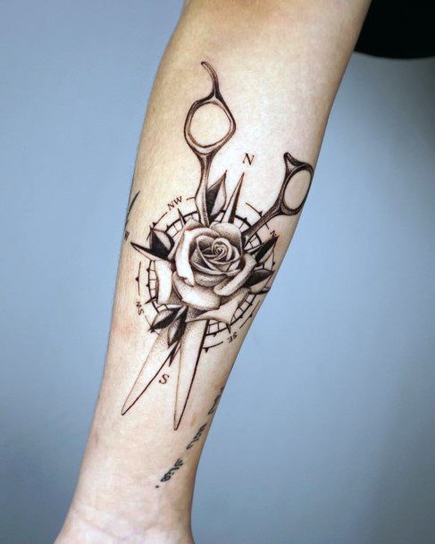 Girls Tattoos With Scissors