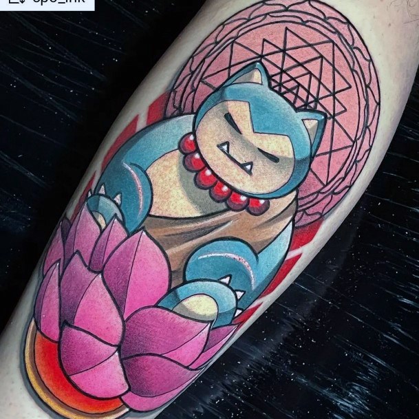 Girls Tattoos With Snorlax