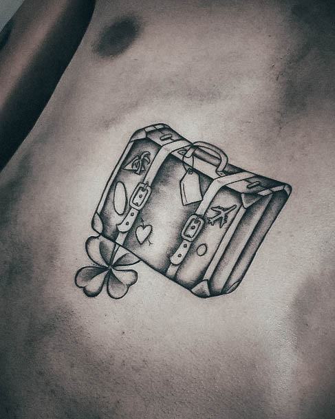 Girls Tattoos With Suitcase