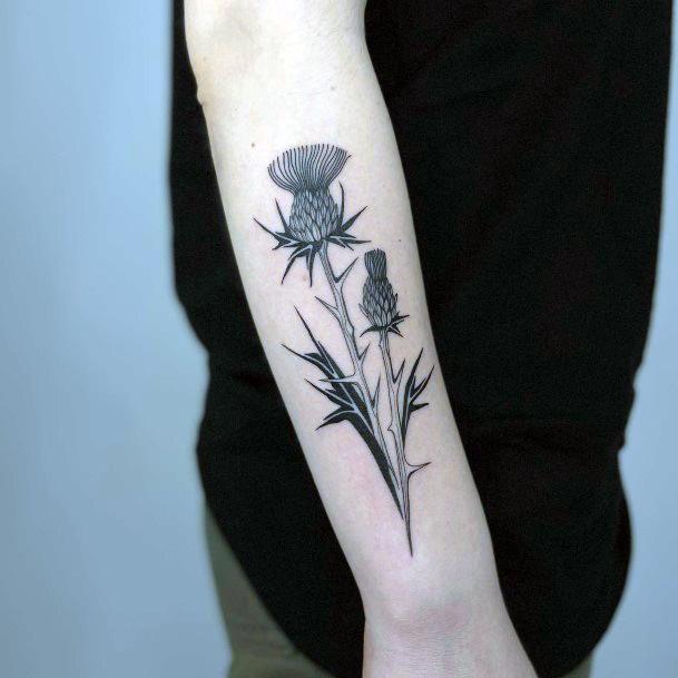 Girls Tattoos With Thorns