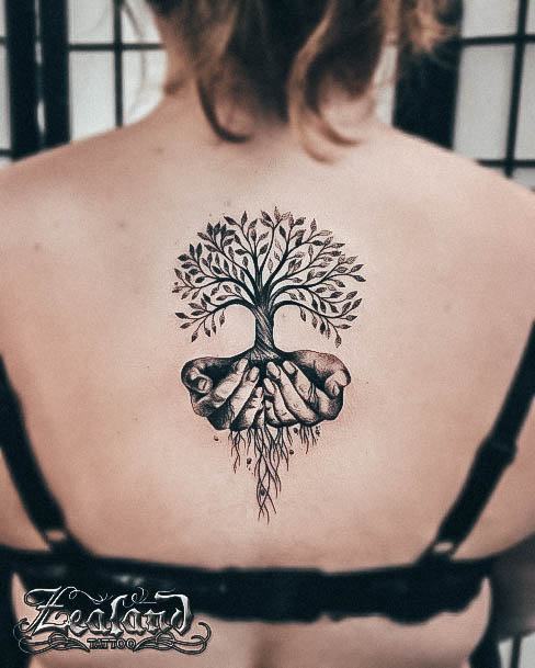 Girls Tattoos With Tree Of Life