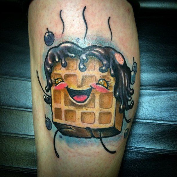 Girls Tattoos With Waffle