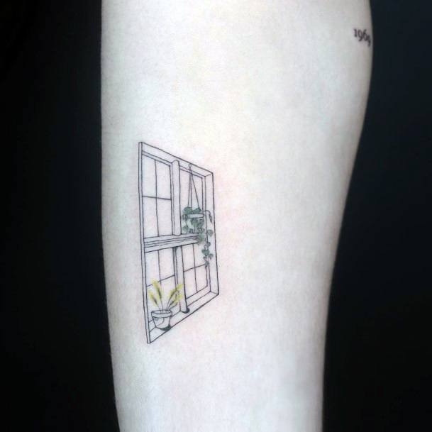 Girls Tattoos With Window