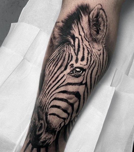 Girls Tattoos With Zebra