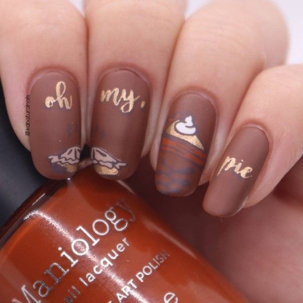 Girls Thanksgiving Nail Designs