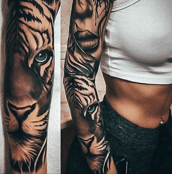 Girls Tiger Tattoo Ideas