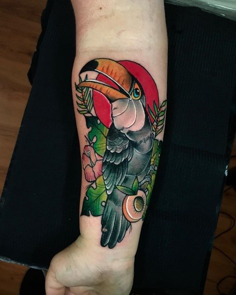 Girls Toucan Tattoo Designs