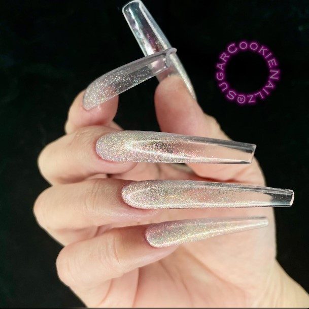 Girls Translucent Nail Designs