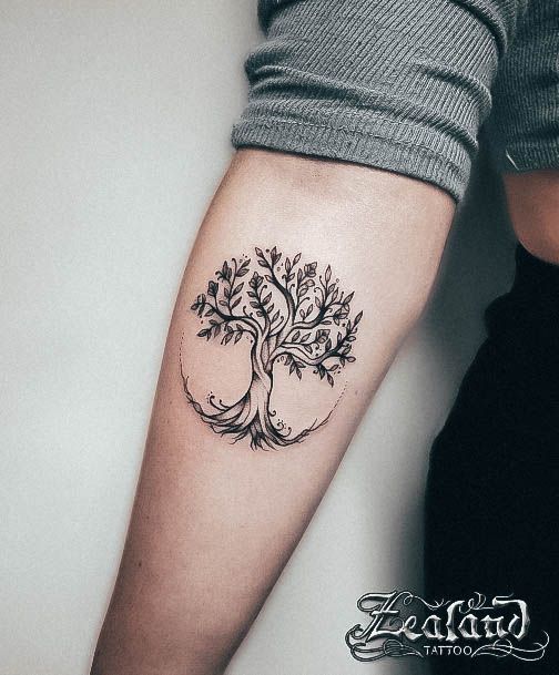 Girls Tree Of Life Tattoo Designs