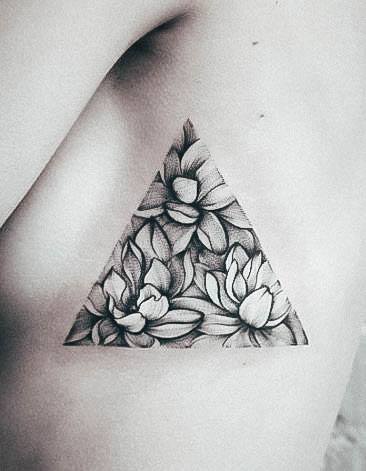 Girls Triangle Tattoo Designs