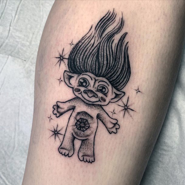 Girls Troll Doll Tattoo Designs