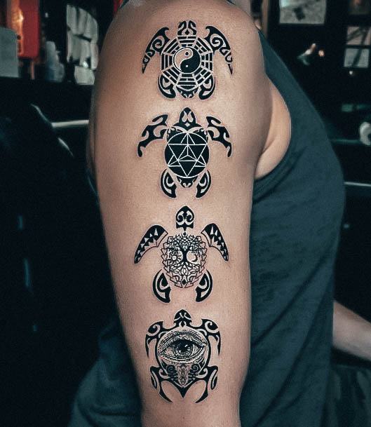 Girls Turtle Tattoo Ideas Tribal