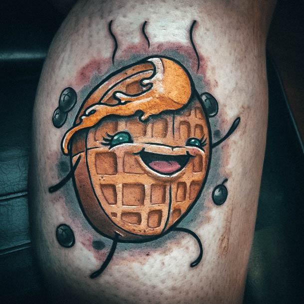 Girls Waffle Tattoo Designs