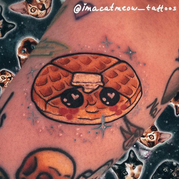 Girls Waffle Tattoo Ideas