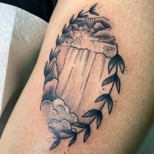 Girls Waterfall Tattoo Designs