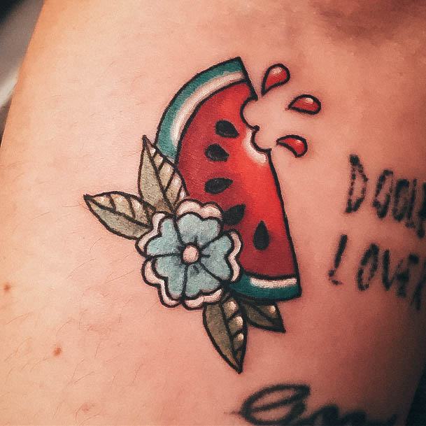 Girls Watermelon Tattoo Designs