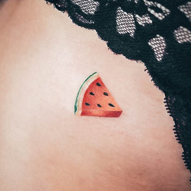 Girls Watermelon Tattoo Ideas