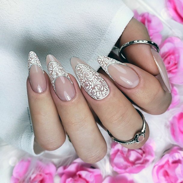 Girls Wedding Fingernails Designs