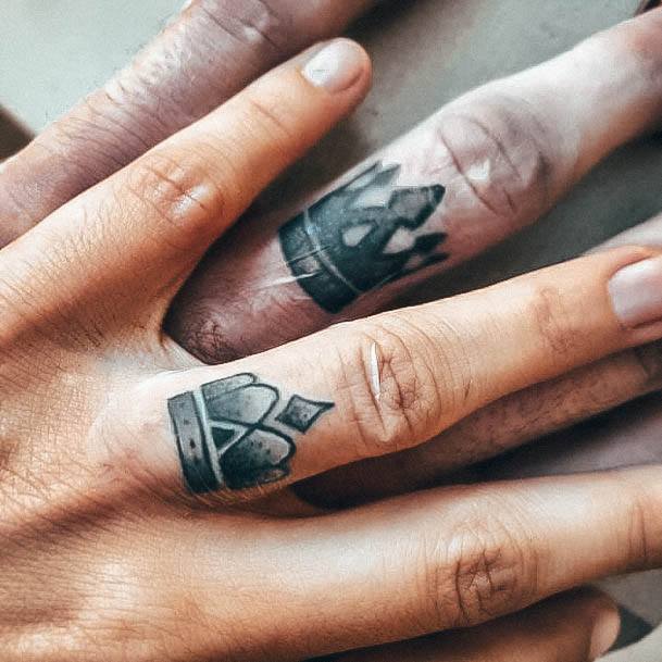 Girls Wedding Ring Tattoo Designs