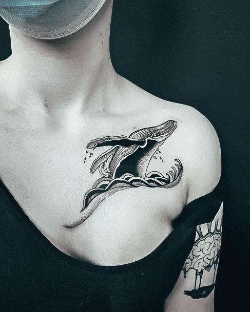 Girls Whale Tattoo Designs