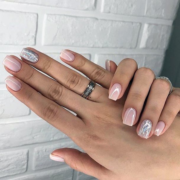 Girls White Dress Nail Art Ideas