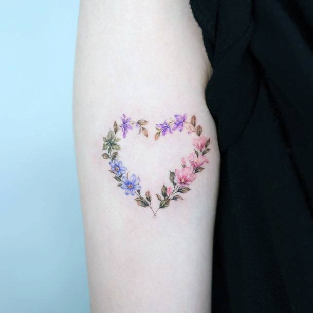 Girls Wreath Tattoo Designs