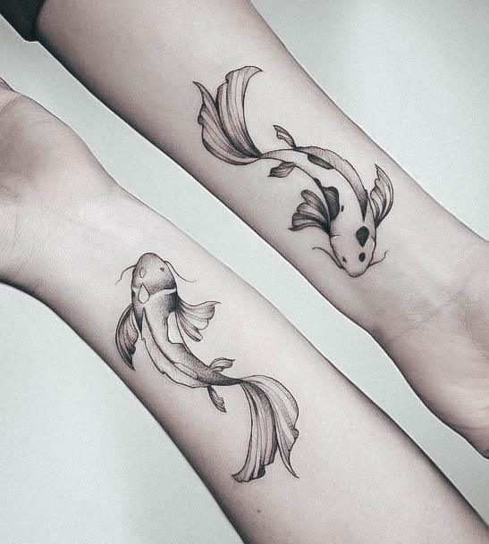 Girls Yin Yang Tattoo Designs