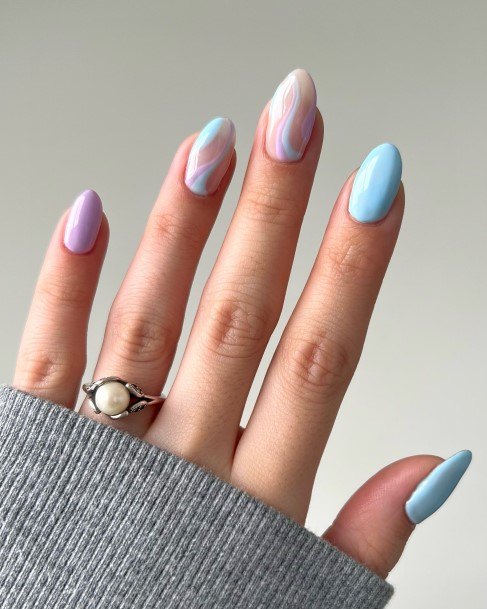 Girly Abstract Nail Ideas