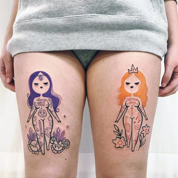 Girly Adventure Time Designs For Tattoos