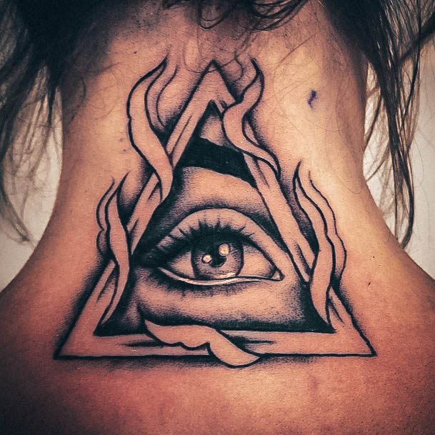 Girly All Seeing Eye Tattoo Ideas