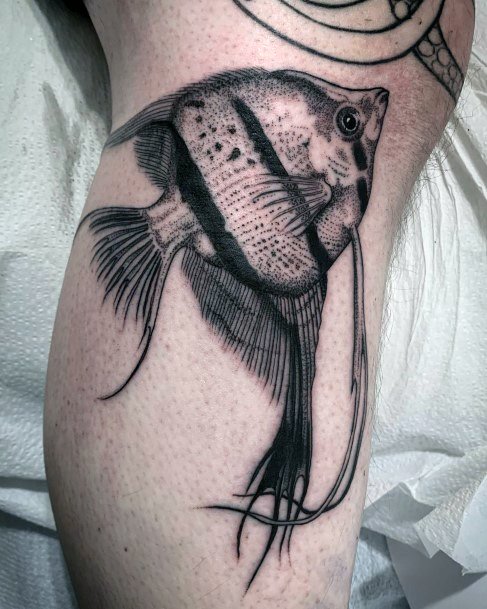 Girly Angel Fish Tattoo Ideas