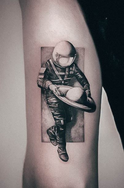 Girly Astronaut Tattoo Ideas