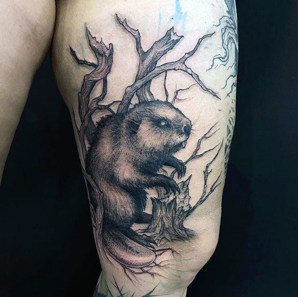 Girly Beaver Tattoo Ideas