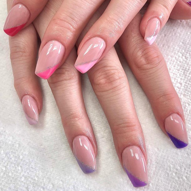 Girly Bright Purple Nail Ideas