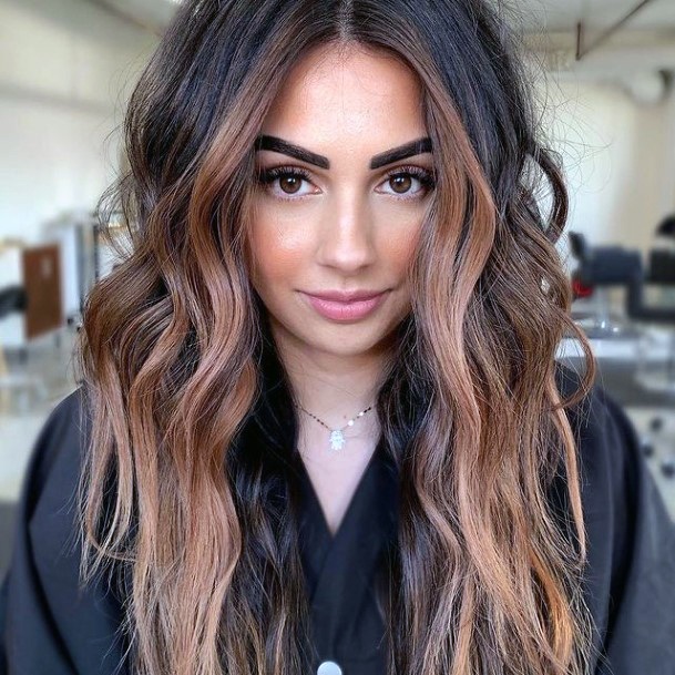 Girly Brown Ombre Hairstyle Ideas