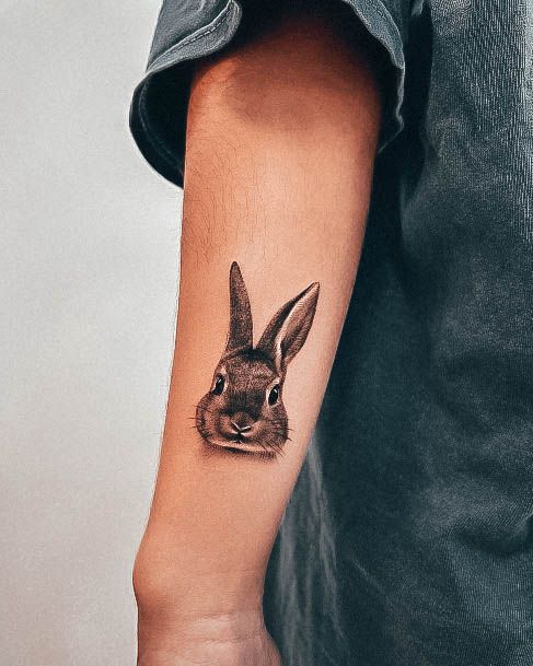 Girly Bunny Rabbit Tattoo Ideas