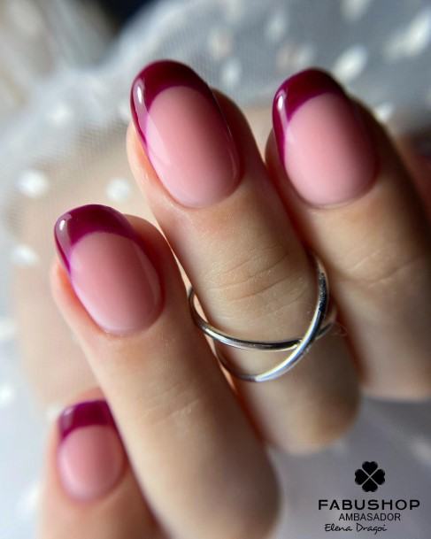 Girly Burgundy Nail Ideas