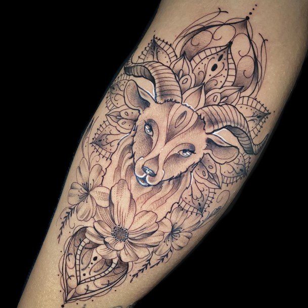 Girly Capricorn Tattoo Ideas