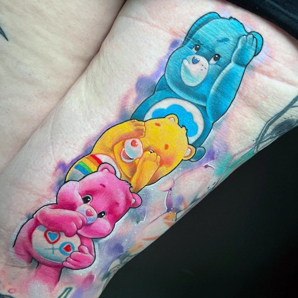 Girly Carebears Tattoo Ideas