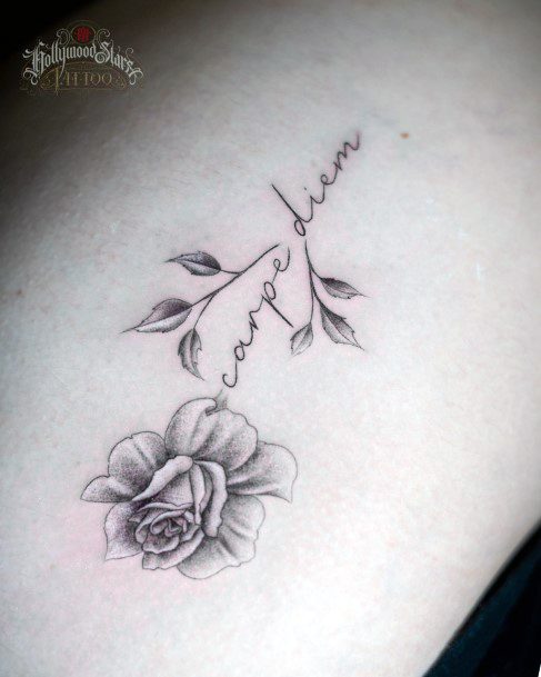 Girly Carpe Diem Tattoo Ideas