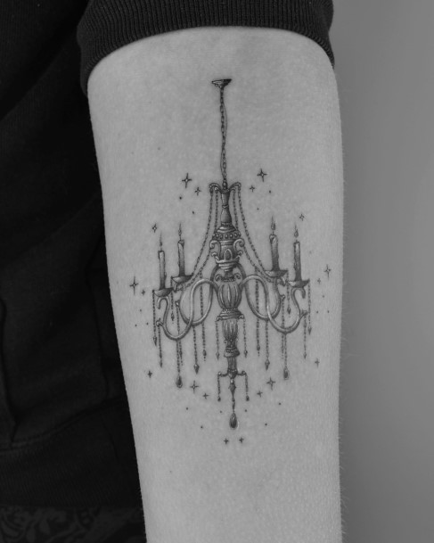 Girly Chandelier Tattoo Ideas