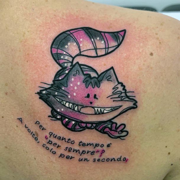 Girly Cheshire Cat Tattoo Ideas