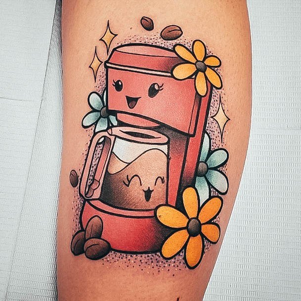 Girly Coffee Mug Tattoo Ideas