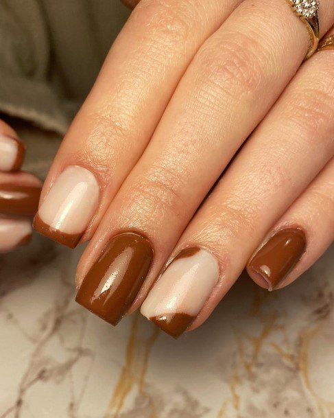 Girly Coffee Nail Ideas